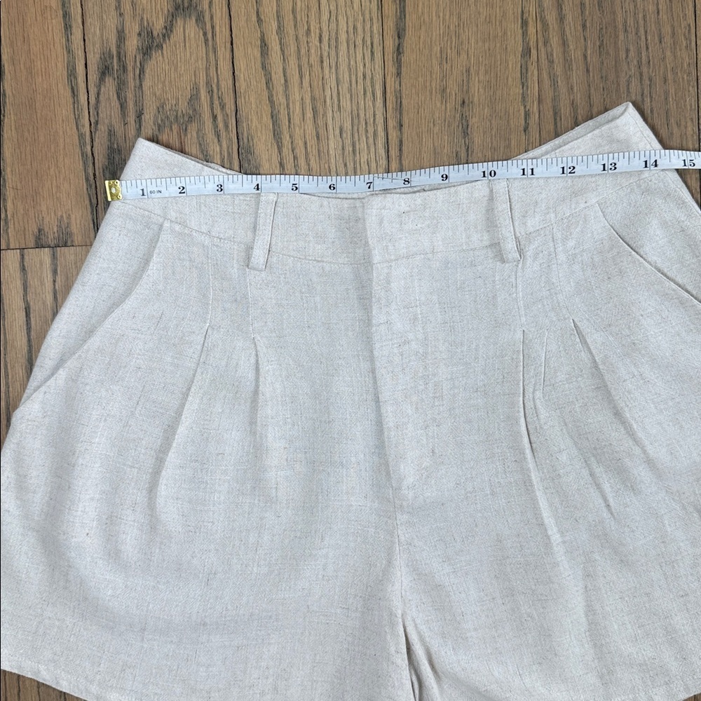 West of Melrose Tilly’s Women's Linen Oatmeal Shorts Size X-Small - Picture 7 of 11